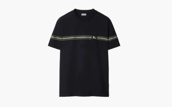 Burberry Striped Cotton  T-shirt  Indigo