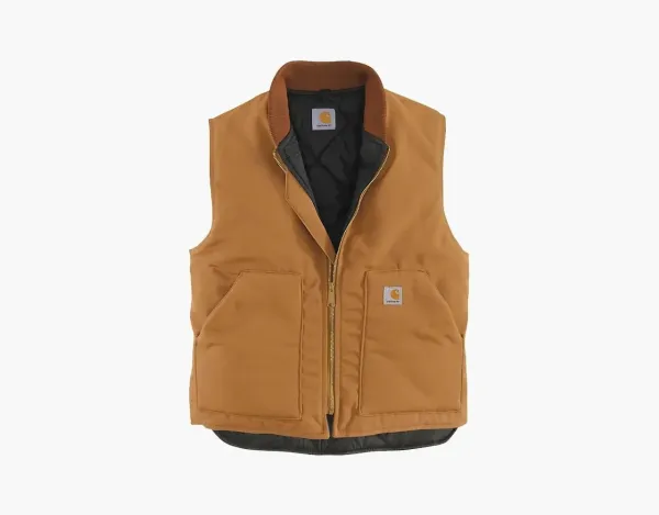 Carhartt V01 FIRM DUCK INSULATED RIB COLLAR VEST RELAXED FIT