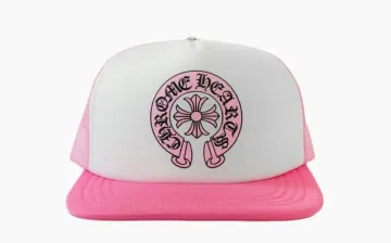 Chrome Hearts Matty Boy Sex Records Horse Shoe Trucker Hat Pink/White