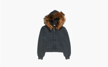  Acne Studios Hooded Zipper Sweater Grey