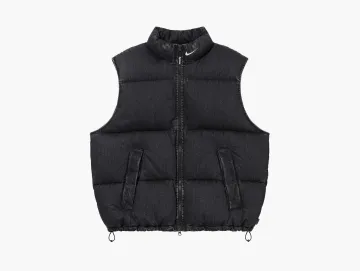 Supreme x Nike Denim Puffer Vest Black