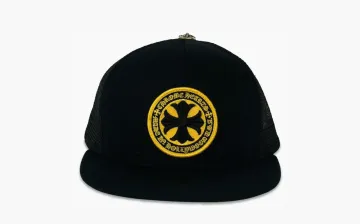 Chrome Hearts Plus Cross Seal Stamp Trucker Hat Black