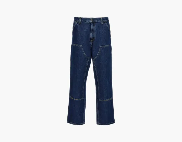 Carhartt WIP Double Knee Pants Dark Blue Denim