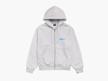 Stussy Built Tough Zip Hoodie Ash Heather