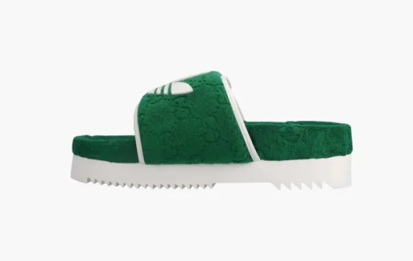 Adidas x Gucci GG Platform Sandal Green