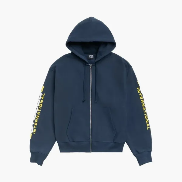Stussy Blade Zip Hoodie Navy