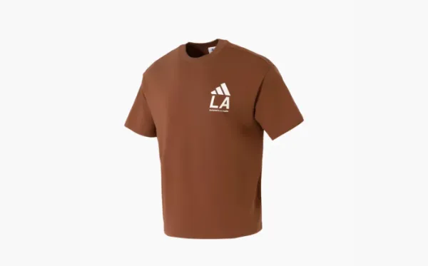 Adidas Originals Trefoil Oversized T-Shirt Brown