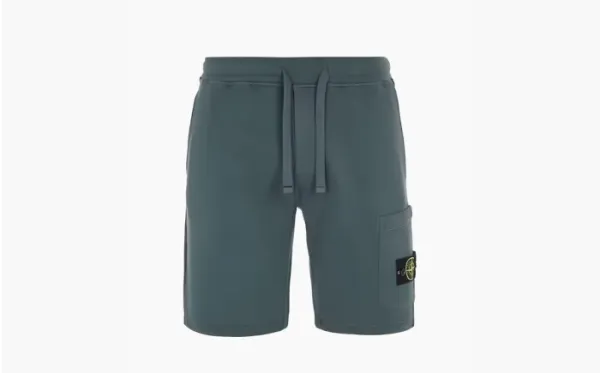 Stone Island Turquoise Casual Shorts "Military Green"