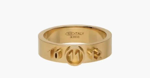 Maison Margiela Gold Numerical Logo Ring