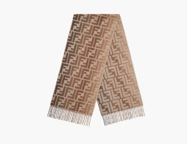 Fendi Scarf Wool Beige