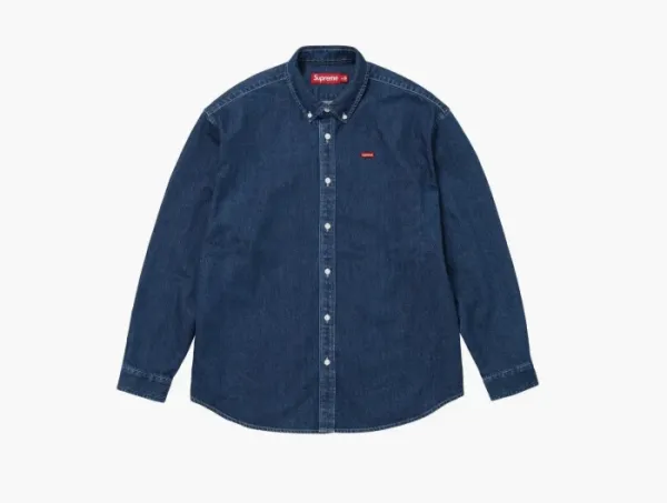 Supreme Small Box Shirt Washed Denim
