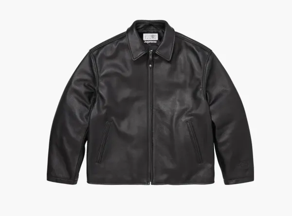 Supreme x MM6 Maison Margiela/Schott Eagle Leather Jacket Black