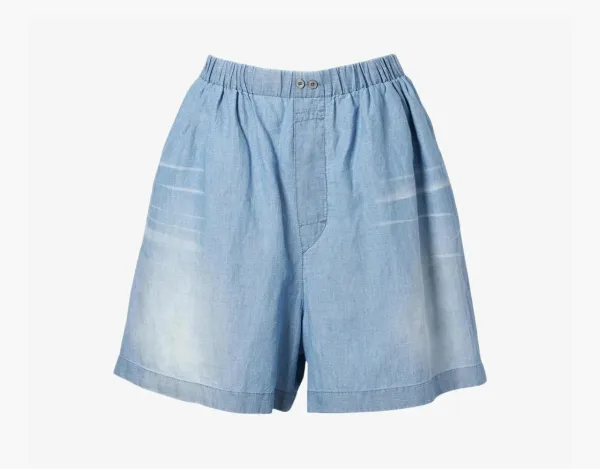 Acne Studios Light Denim Shorts Mid Blue