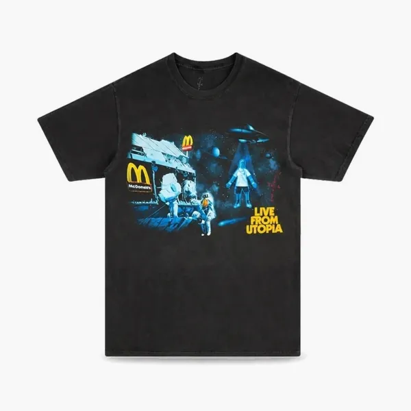 Travis Scott Cactus Jack Live From Utopia Tee Black