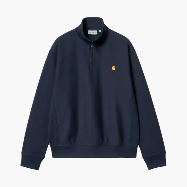 Carhartt WIP Half Zip Chase Sweatshirt Navy