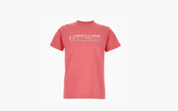 Sporty & Rich Slogan Printed Crewneck T-Shirt Orange
