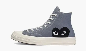 Comme des Garcons Play x Converse Chuck 70 High Steel Gray