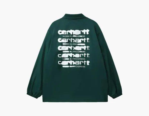 Carhartt WIP Print Coach Overshirt Green