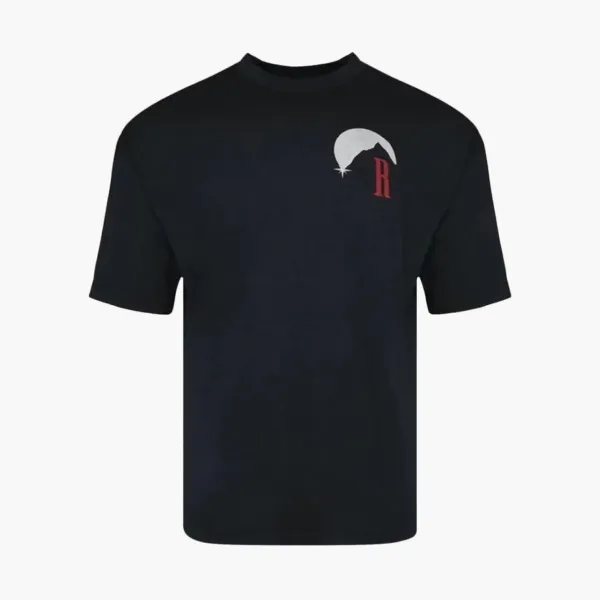 RHUDE Moonlight Stamp Tee Vintage Black