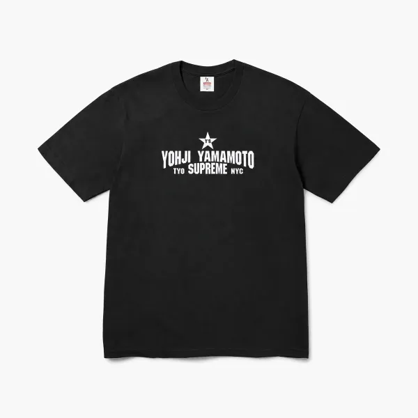 Supreme x Y's by Yohji Yamamoto Star Tee Black