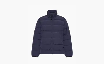 C.P. Company Chrome-r Quilted Nylon Down Jacket Blue