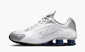 Nike Shox R4 Metallic Silver Deep Royal Blue