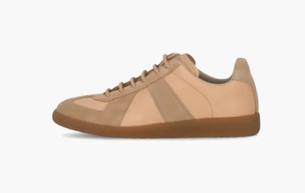 Maison Margiela Replica Nappa Leather Sneakers Beige