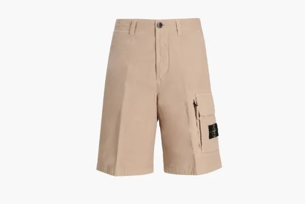 Stone Island Bermuda Cargo Shorts Beige