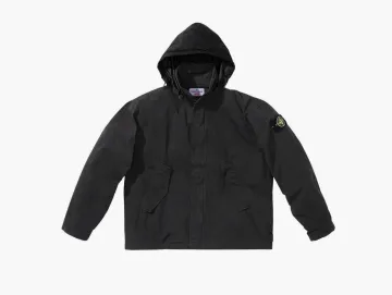Supreme x Stone Island Cotton Cordura Shell Jacket Black