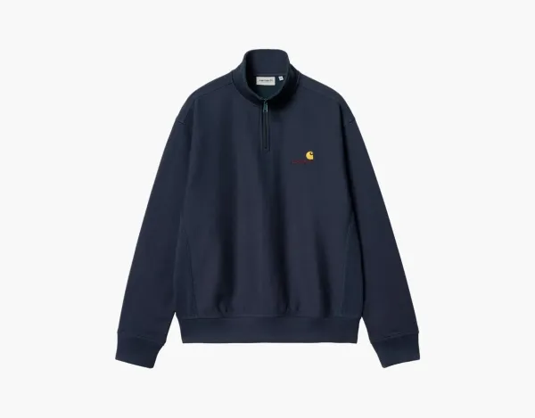 Carhartt WIP Half Zip Chase Sweatshirt Navy