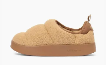 Adidas Puffylette Khaki Gold Metallic