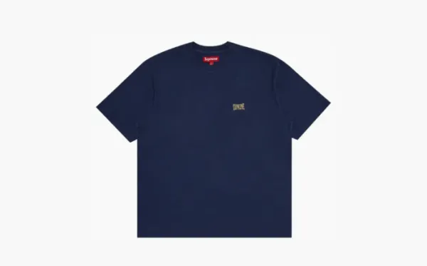 Supreme Warm Up Washed Short-Sleeve Top Navy