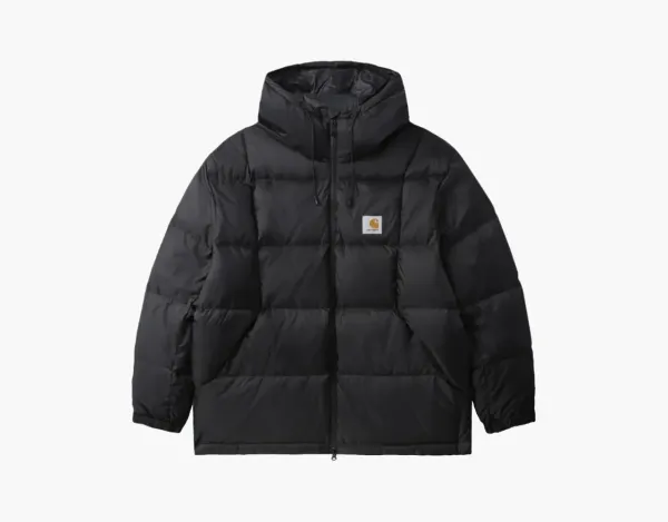 Carhartt WIP Hooded Puffer Jacket Black