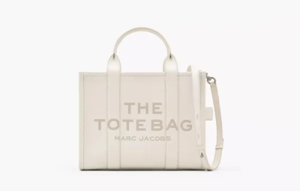 Marc Jacobs The Leather Medium Tote Bag Cotton
