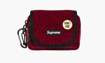Supreme Velvet Mini Pouch Red Leopard
