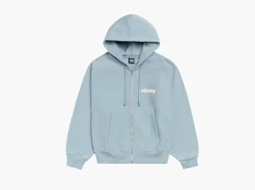 Stussy Built Tough Zip Hoodie Slate