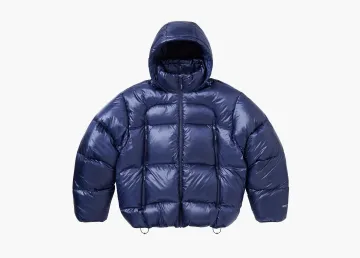 Supreme Featherweight Down Puffer Jacket Navy