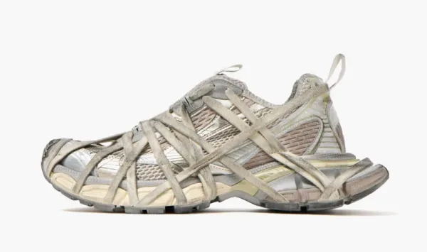Balenciaga 3XL Extreme Lace Sneakers Light Beige Mesh and Polyurethane