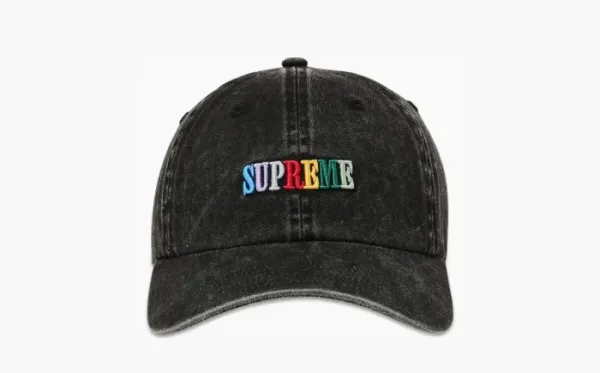 Supreme Pigment Dye 6-Panel Black