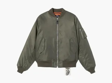 Stussy x Comme des Garçons MA-1 Jacket Olive