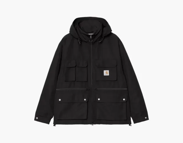 Carhartt WIP Hooded Utility Cargo Jacket Black