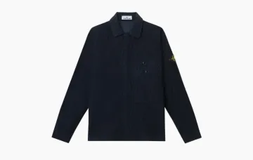 Stone Island Wrinkled Ovtrshirt Marine Blue