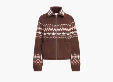 Adidas Originals Fair Isle Cardigan Auburn