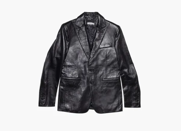 Enfants Riches Déprimés Perfect Junkie Leather Blazer Black