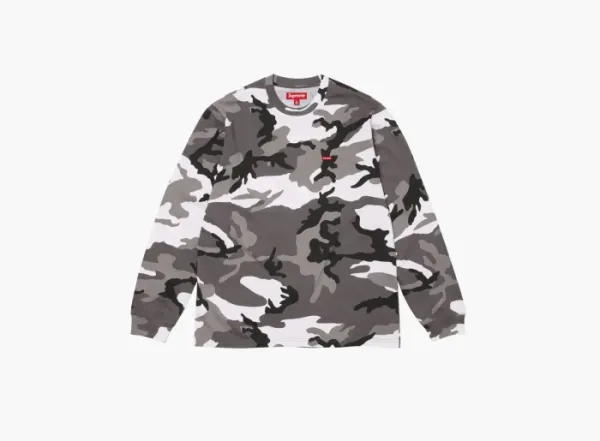 Supreme Small Box L/S Tee Snow Camo
