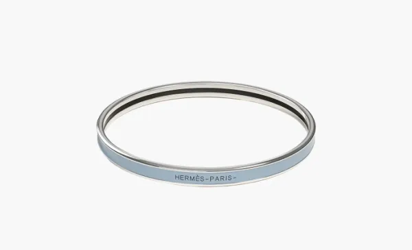 Hermès  Enamel Bangles Unisex Blue