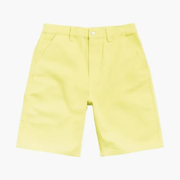 Stussy Canvas Work Shorts Yellow