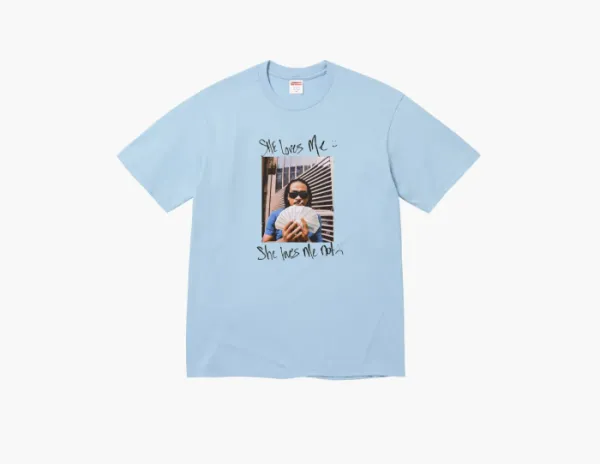 Supreme Max B Tee Powder Blue