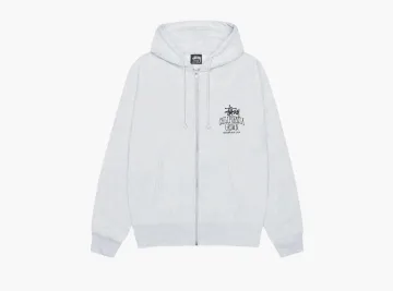 Stussy Cali Grown Zip Hoodie Ash Heather
