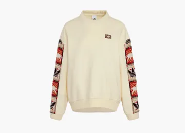 Adidas Originals Crafted Crewneck Sweatshirt Cream White